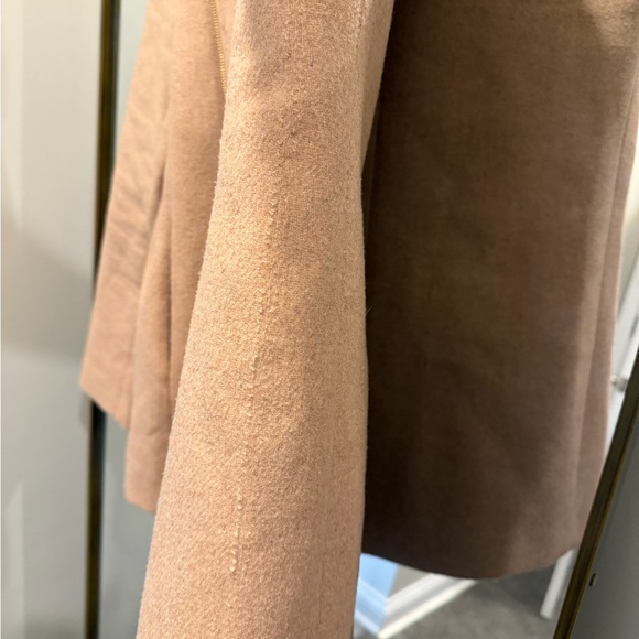 J. Crew Women's Camel Pea Coat 8 - Picture 4 of 11